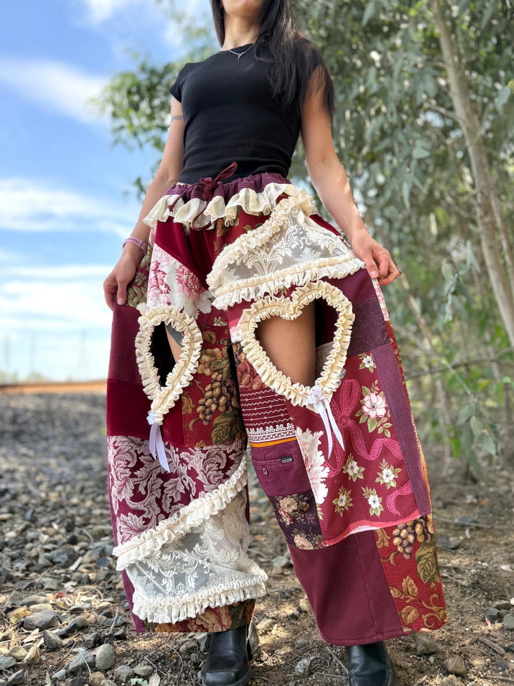 Upcycled Adjustable-Waist Pants
