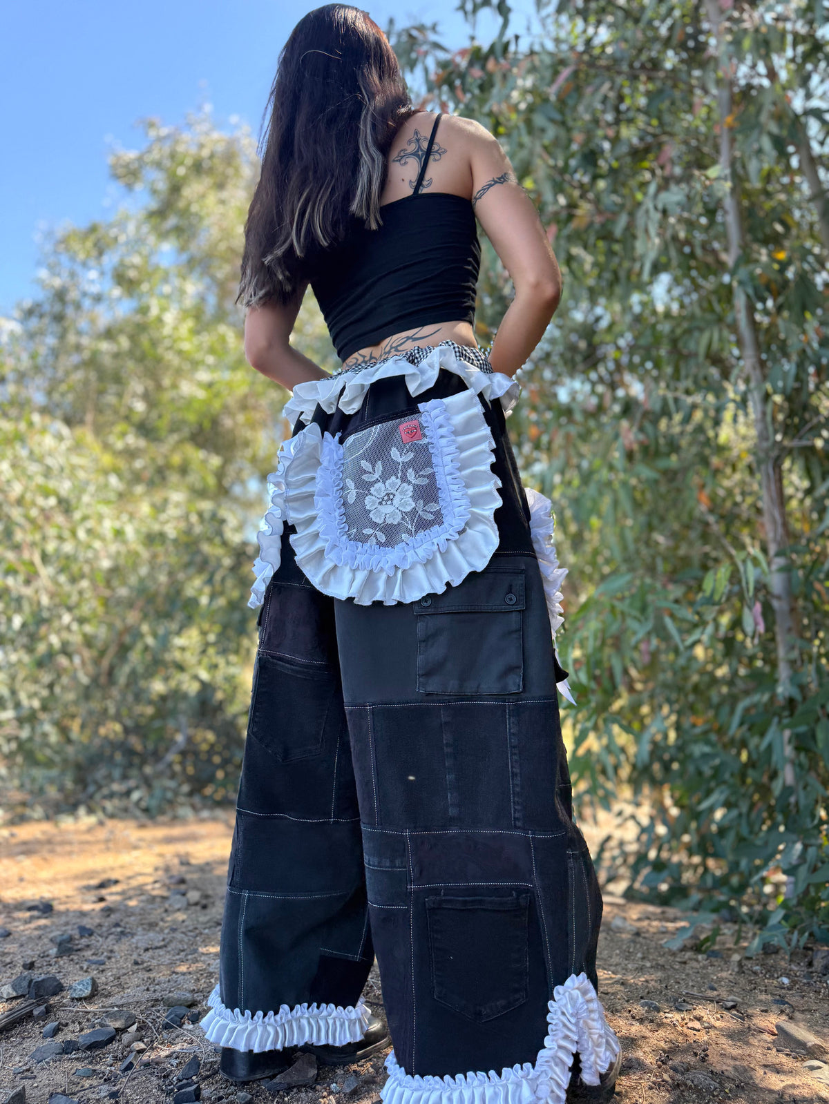 Upcycled Adjustable-Waist Pants