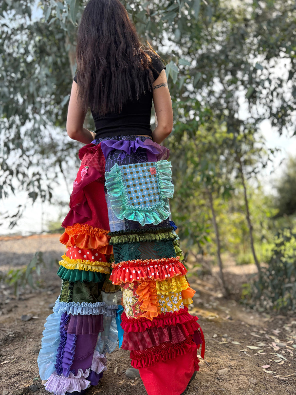 Upcycled Adjustable-Waist Pants