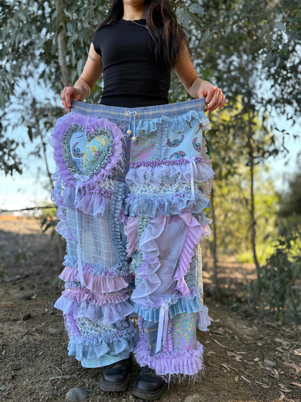 Upcycled Adjustable-Waist Pants