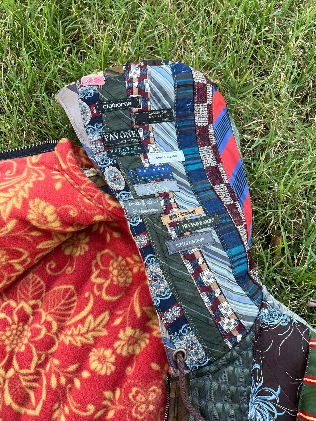 Upcycled Necktie Jacket