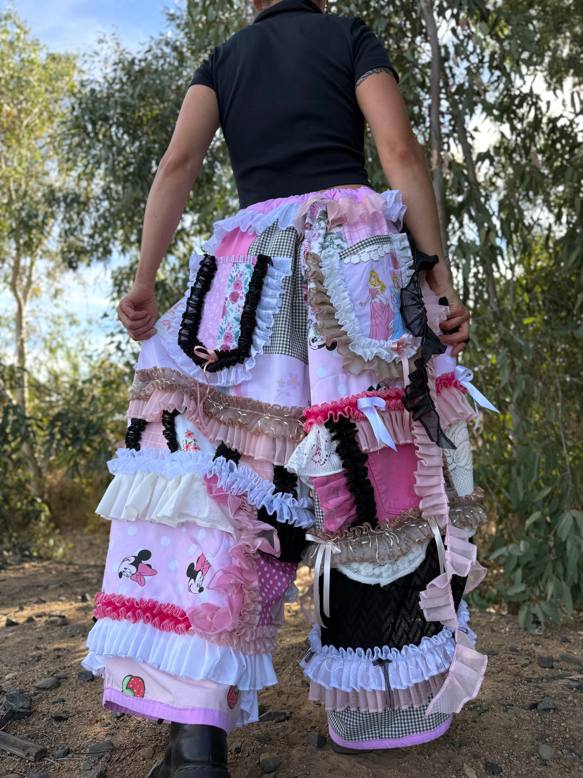 Upcycled Adjustable-Waist Pants