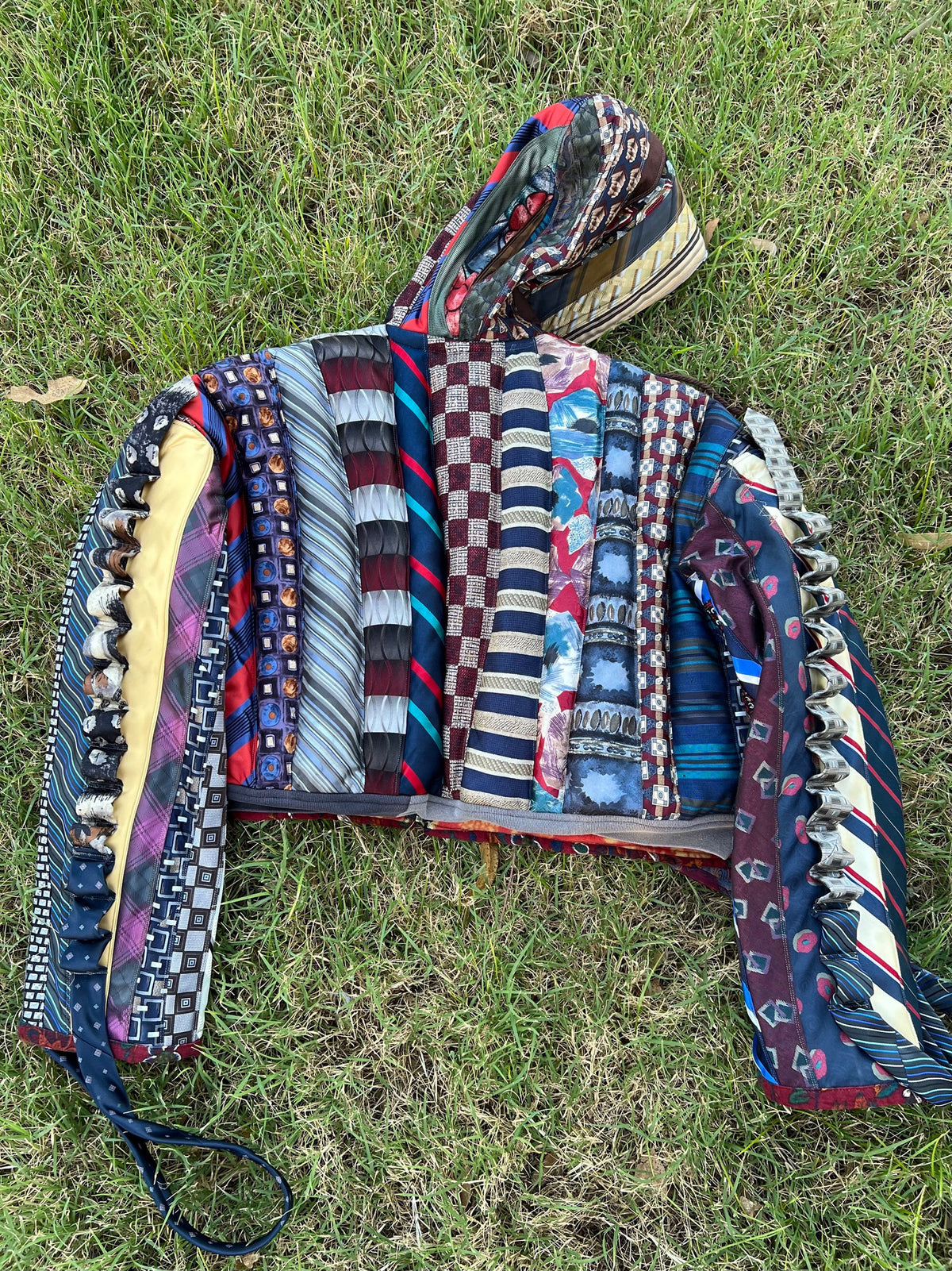 Upcycled Necktie Jacket
