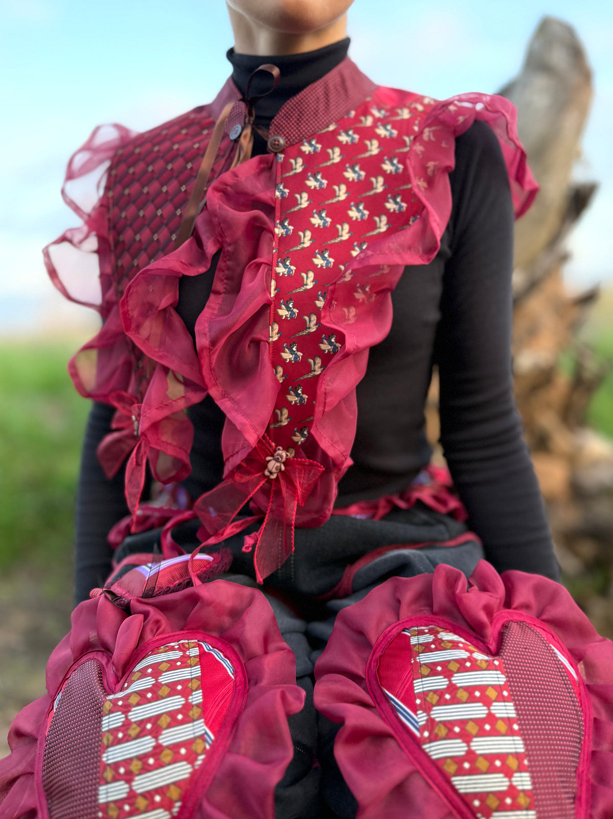 Upcycled Ruffle Collar