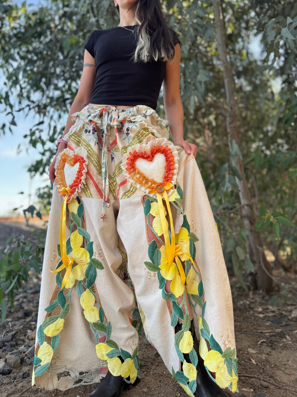 Upcycled Adjustable-Waist Pants