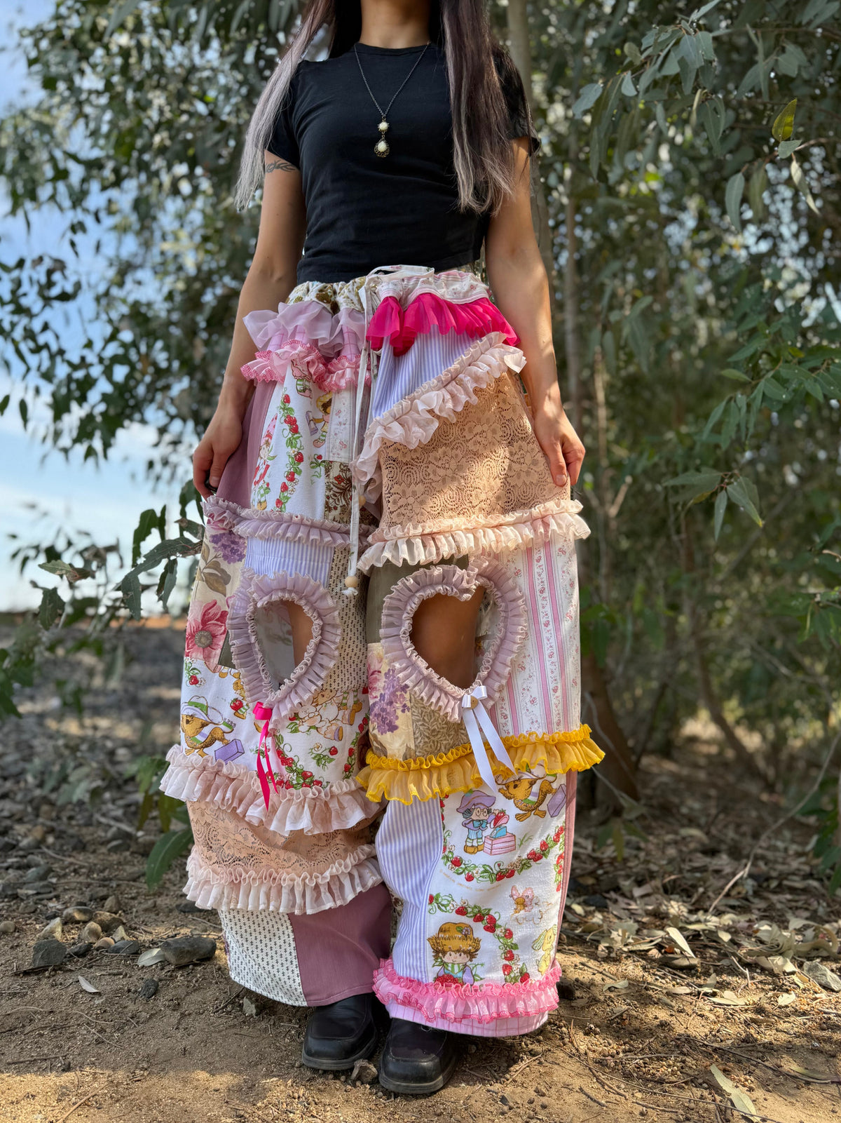 Upcycled Adjustable-Waist Pants
