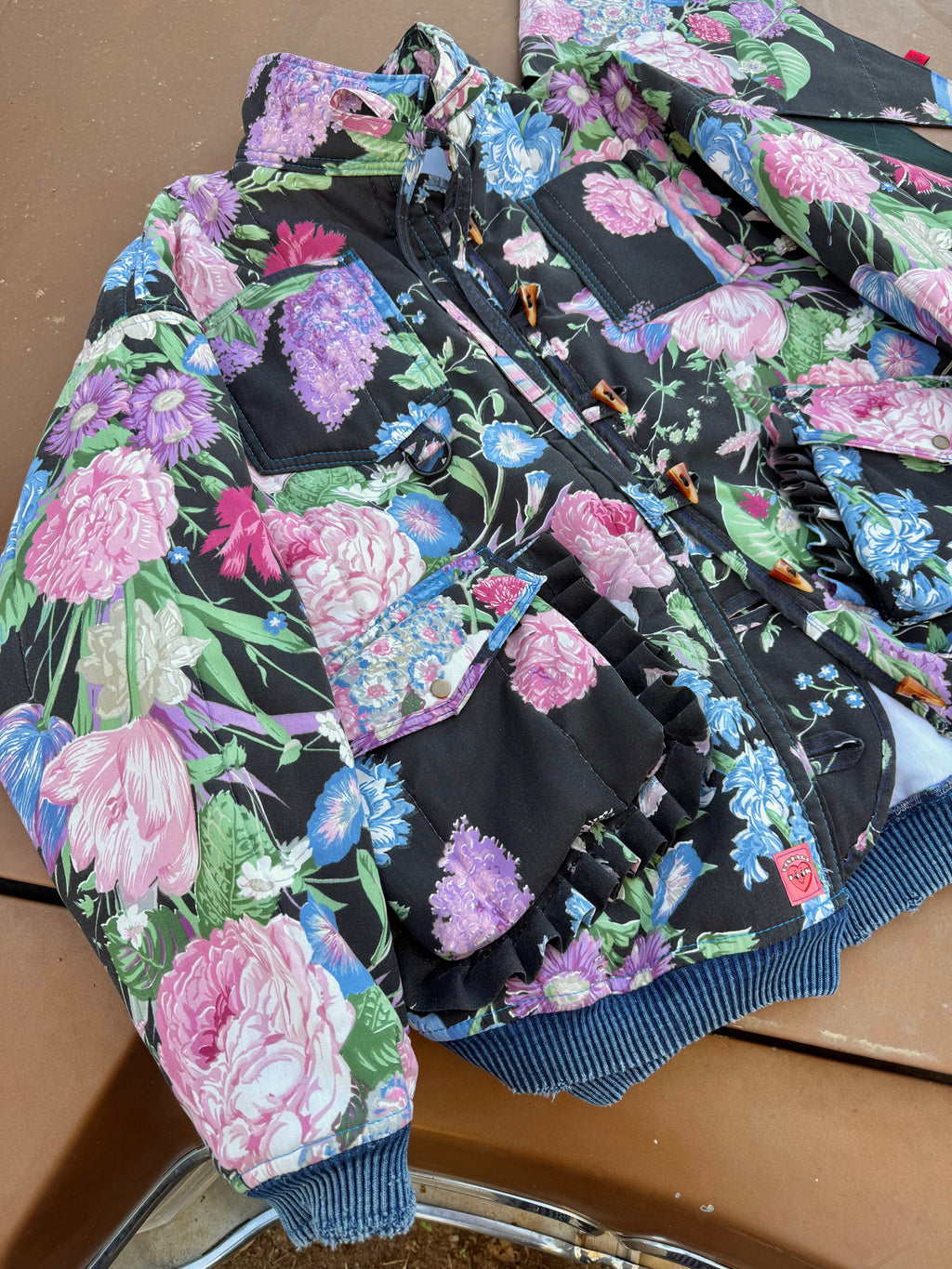 Upcycled Jacket & Headscarf Set