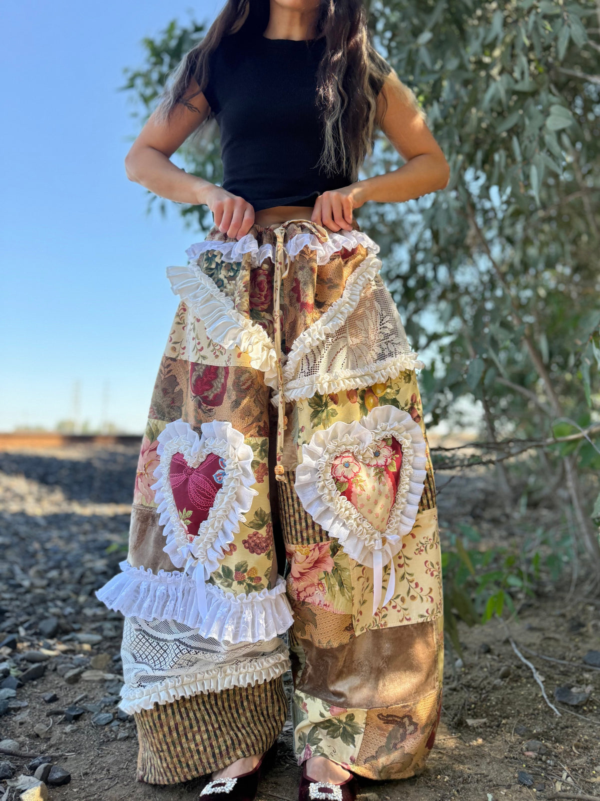 Upcycled Adjustable-Waist Pants