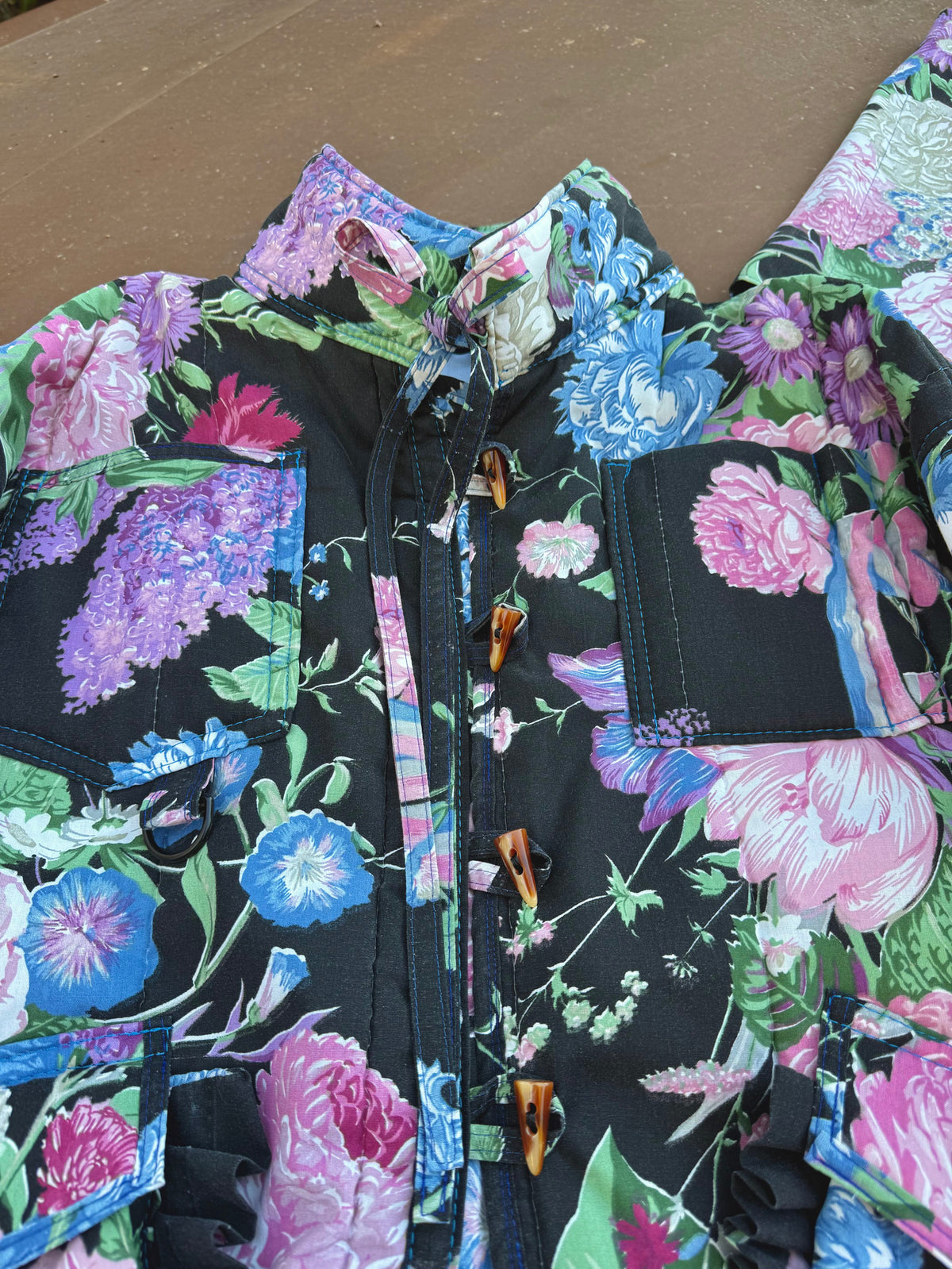 Upcycled Jacket & Headscarf Set