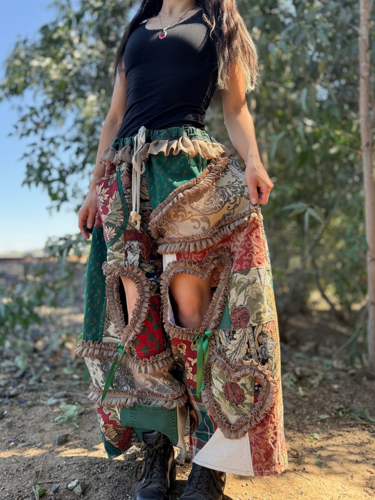 Upcycled Adjustable-Waist Pants