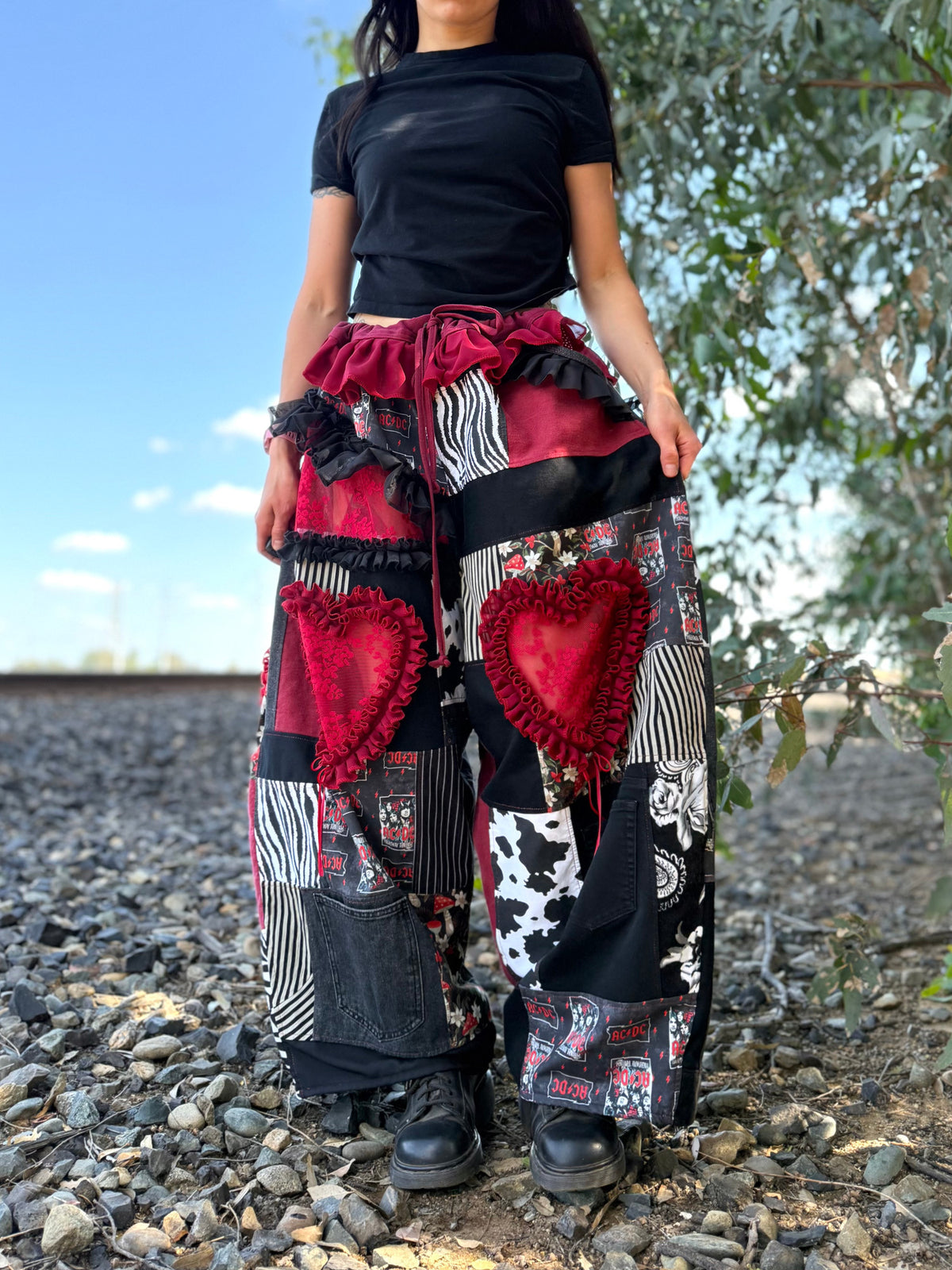 Upcycled Adjustable-Waist Pants