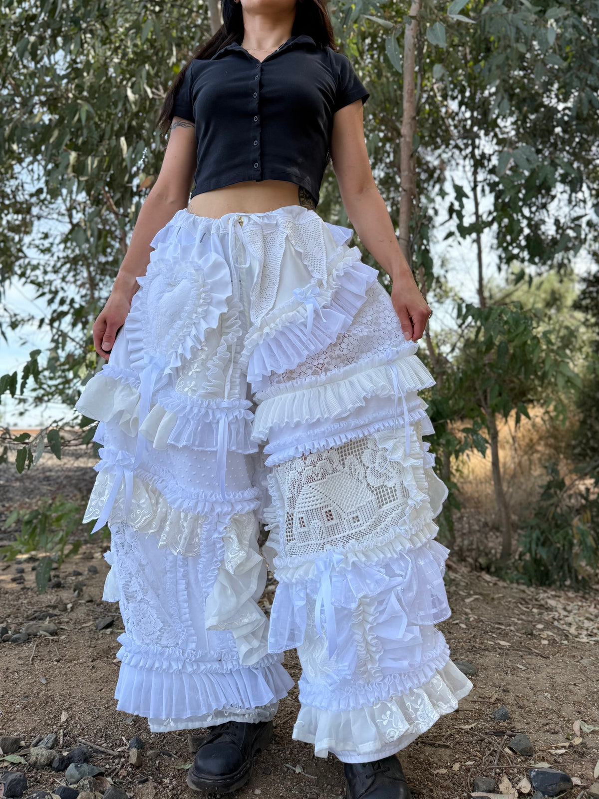 Upcycled Adjustable-Waist Pants