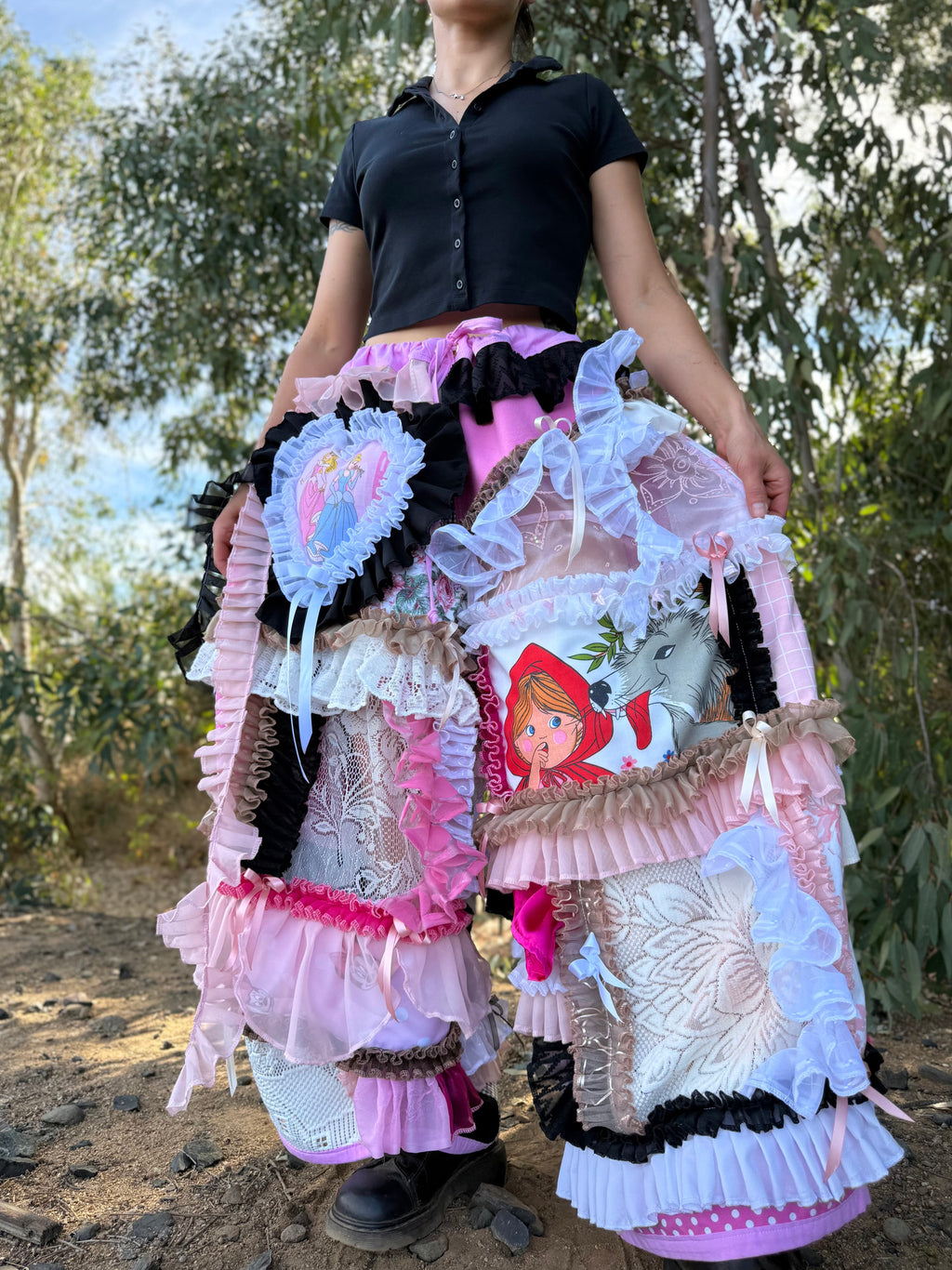 Upcycled Adjustable-Waist Pants