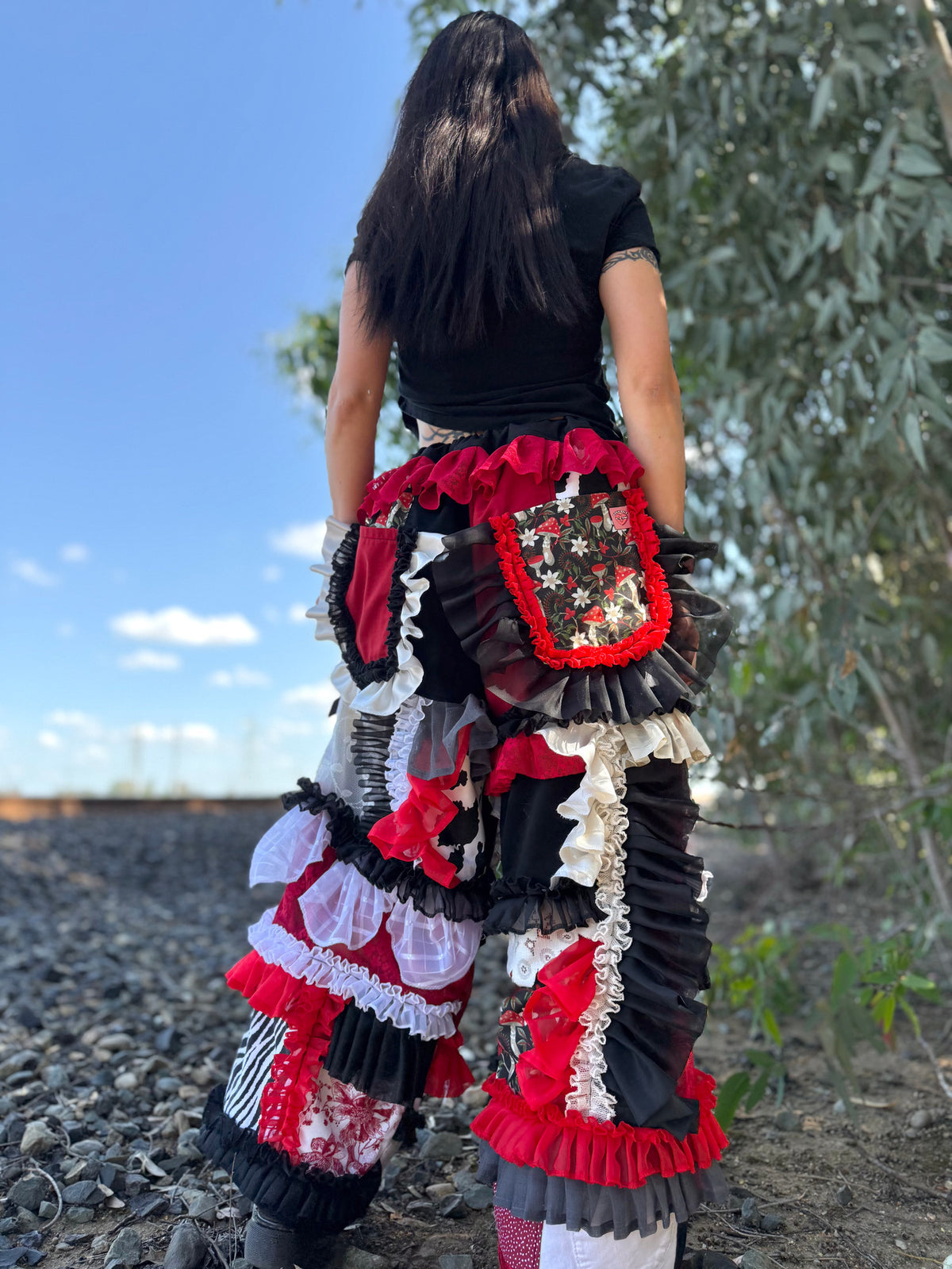 Upcycled Adjustable-Waist Pants