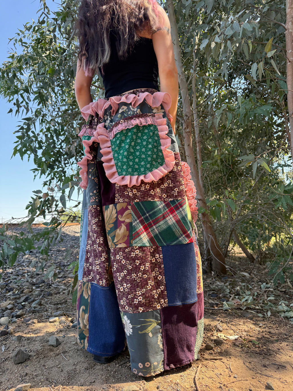 Upcycled Adjustable-Waist Pants
