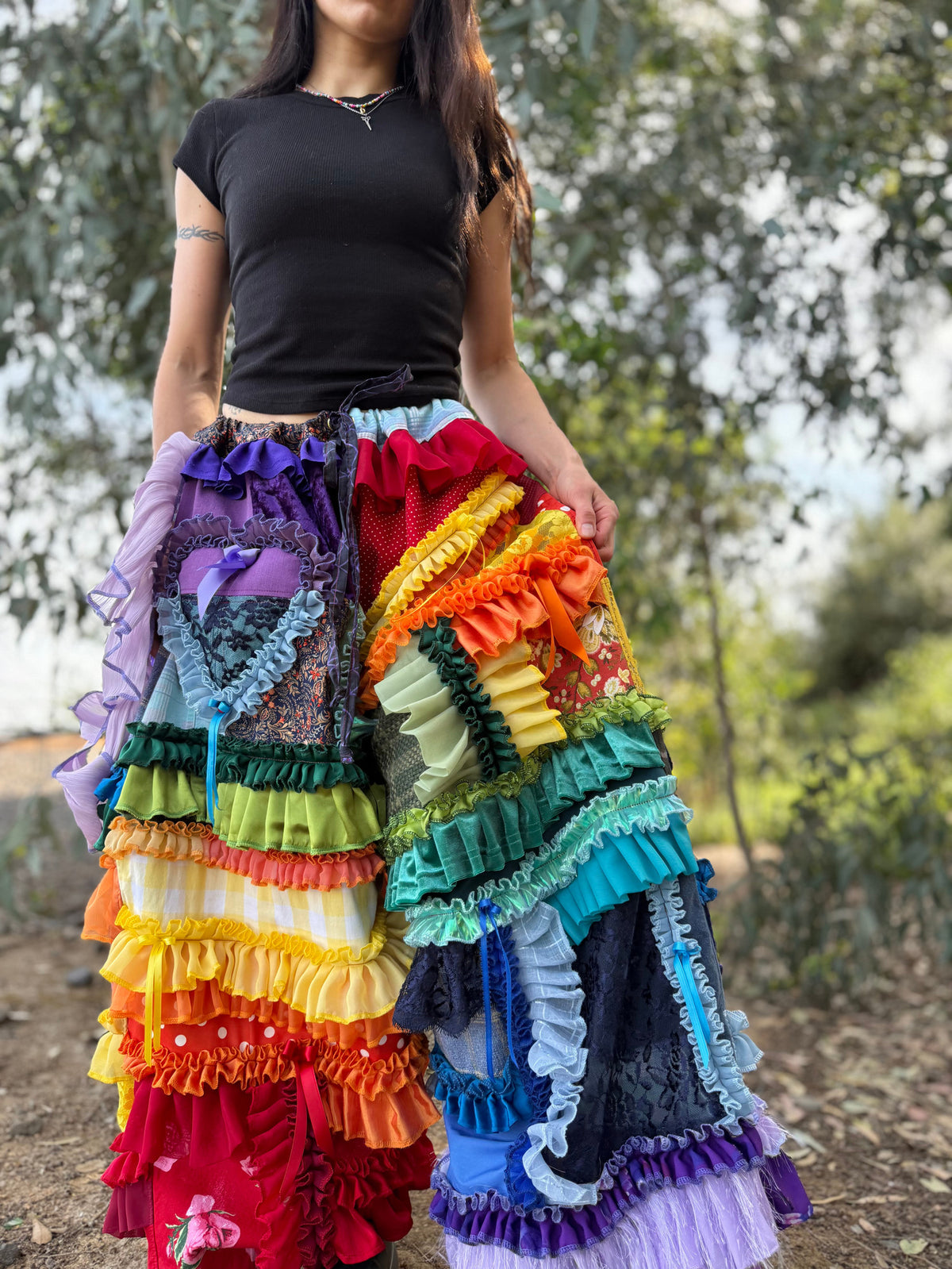 Upcycled Adjustable-Waist Pants