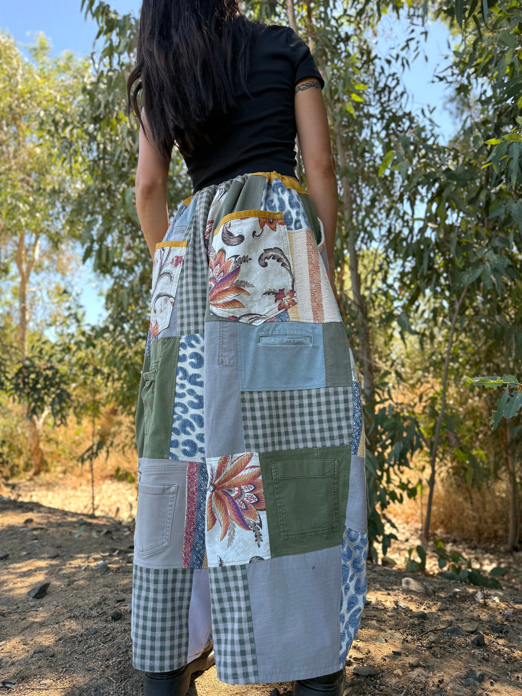 Upcycled Adjustable-Waist Pants