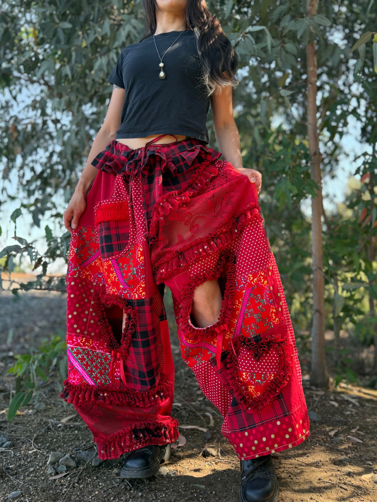 Upcycled Adjustable-Waist Pants