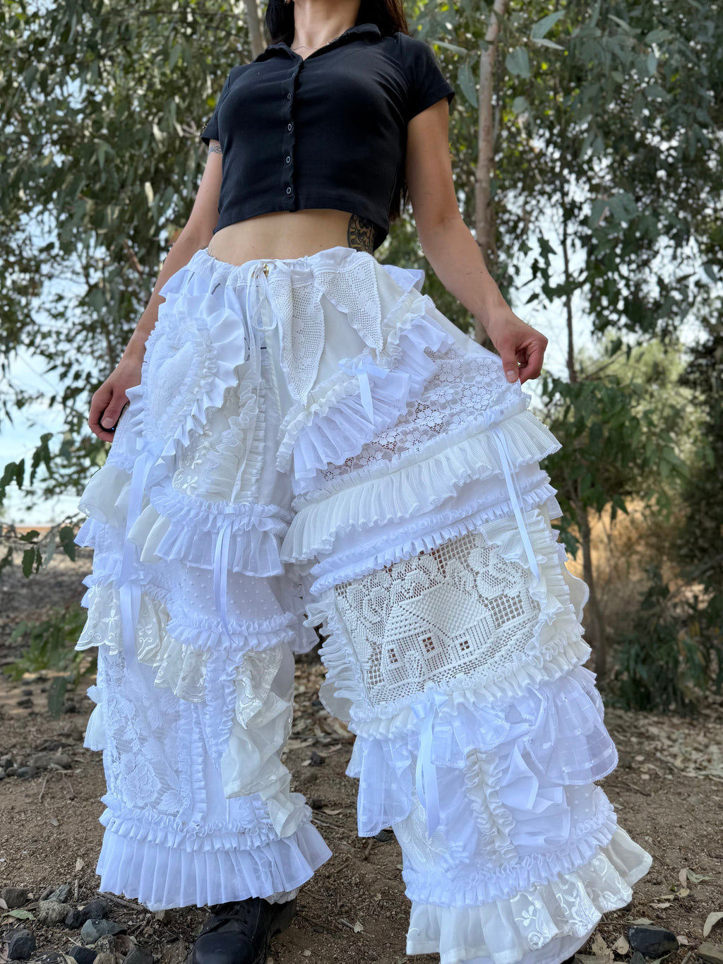 Upcycled Adjustable-Waist Pants
