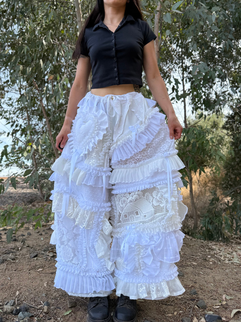 Upcycled Adjustable-Waist Pants
