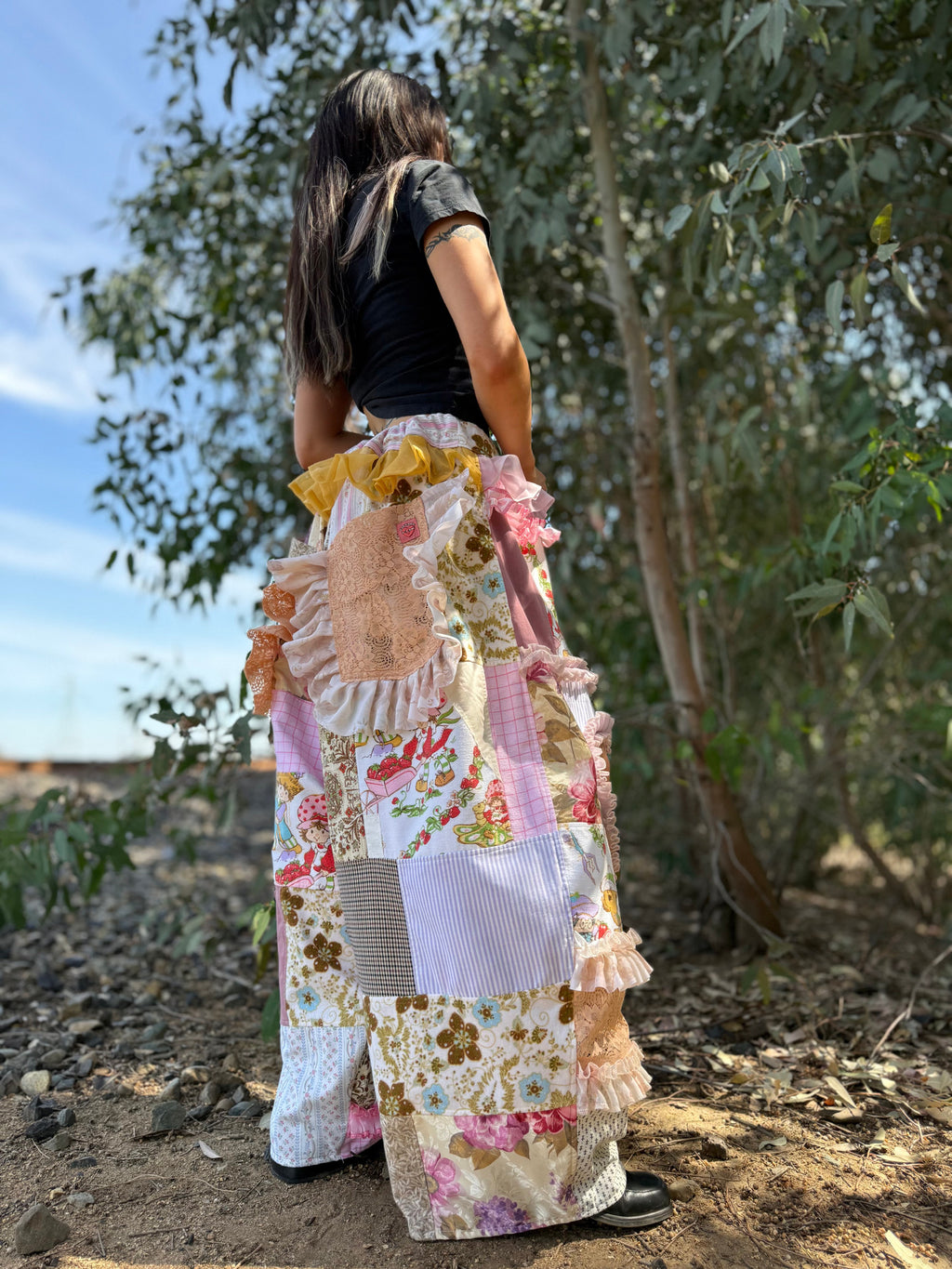 Upcycled Adjustable-Waist Pants