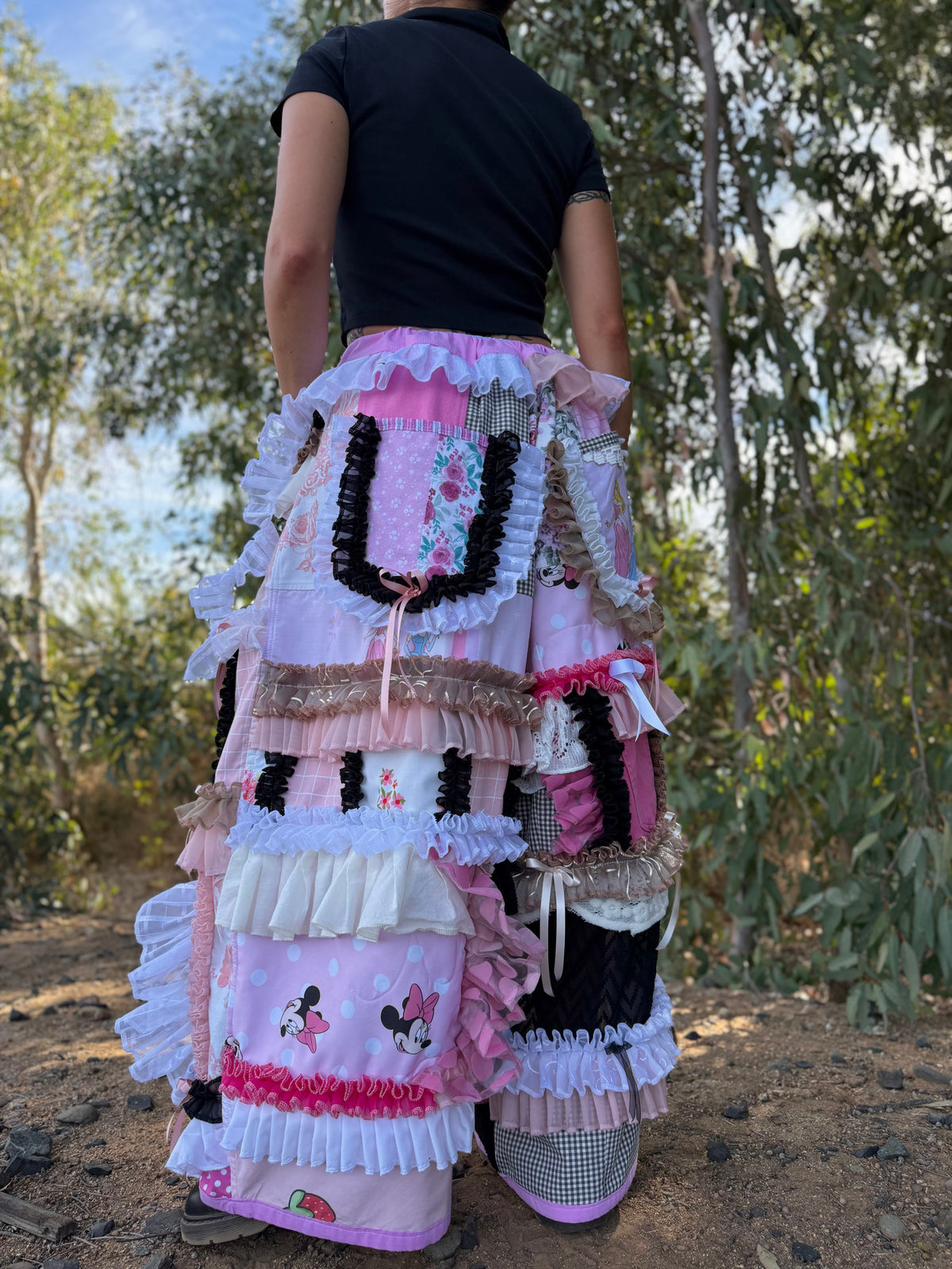 Upcycled Adjustable-Waist Pants