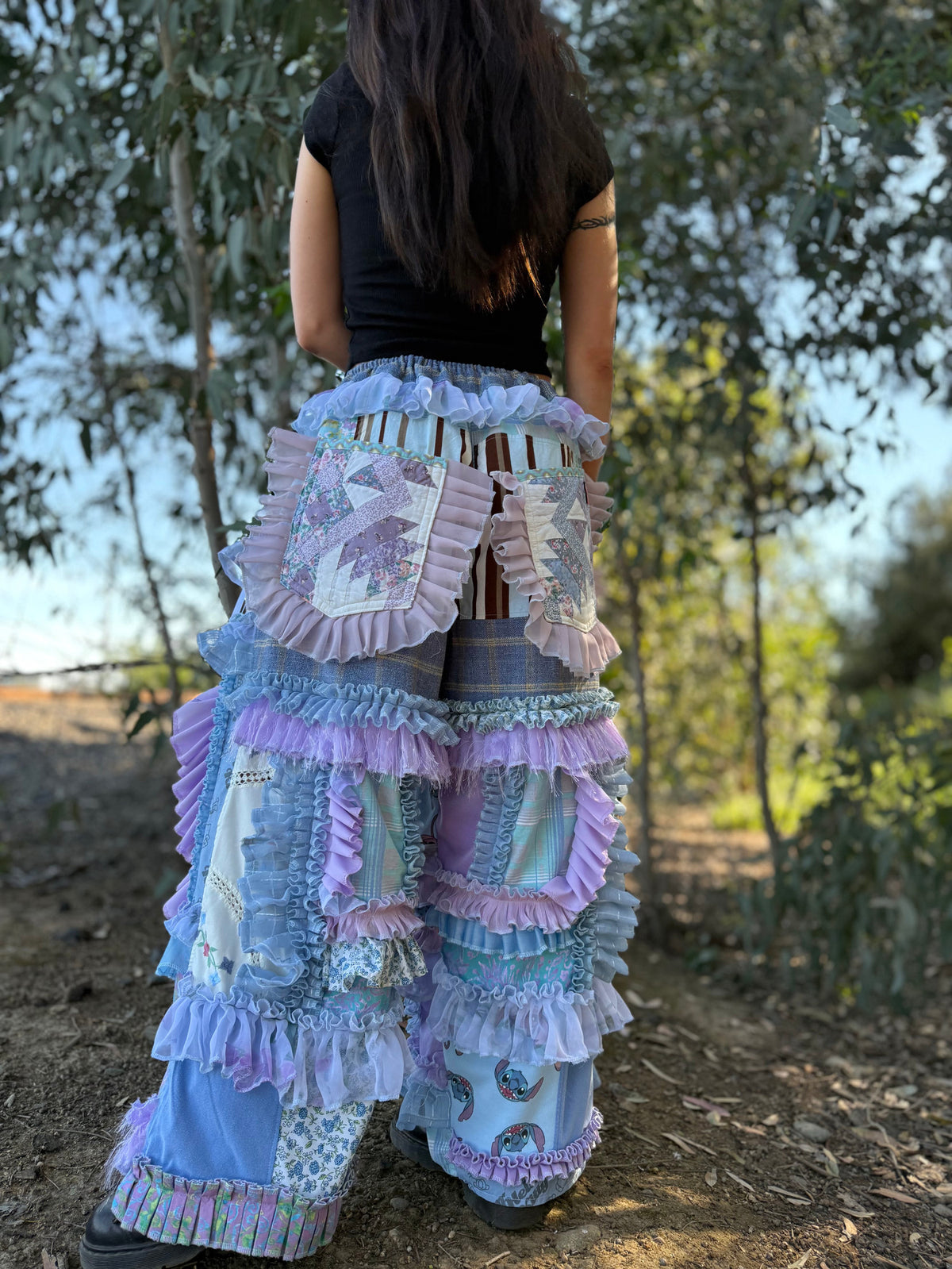 Upcycled Adjustable-Waist Pants