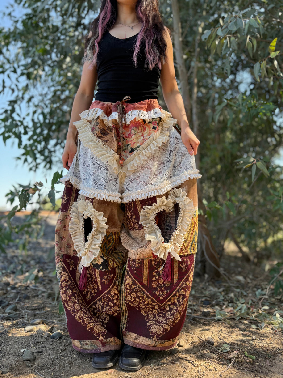 Upcycled Adjustable-Waist Pants