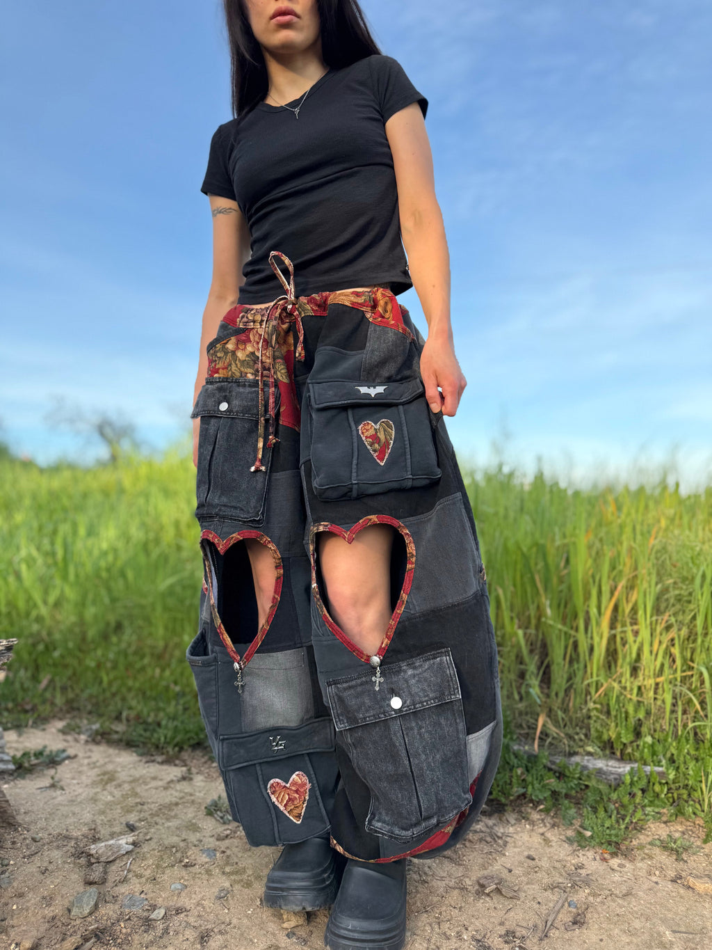 Upcycled Adjustable-Waist Pants