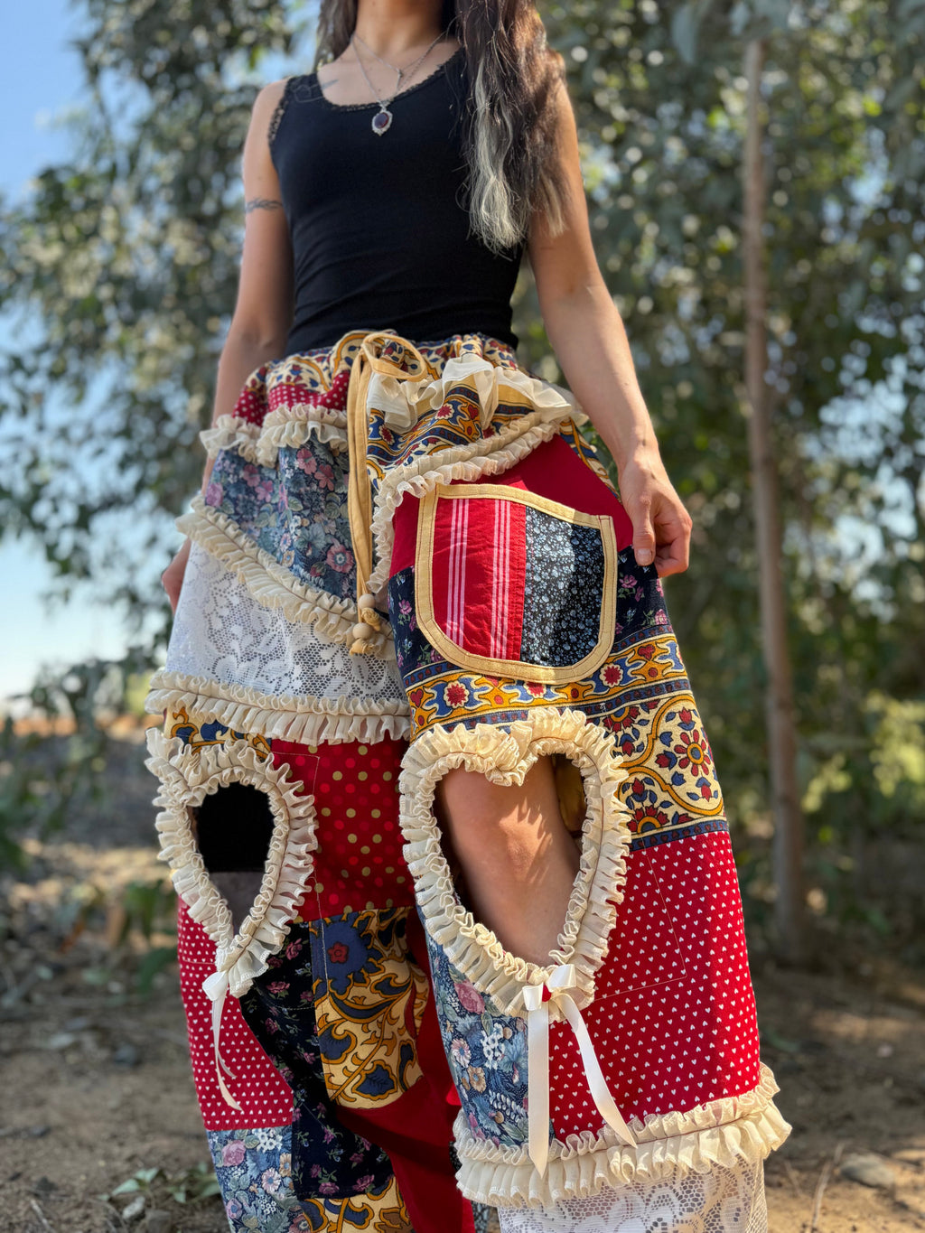 Upcycled Adjustable-Waist Pants