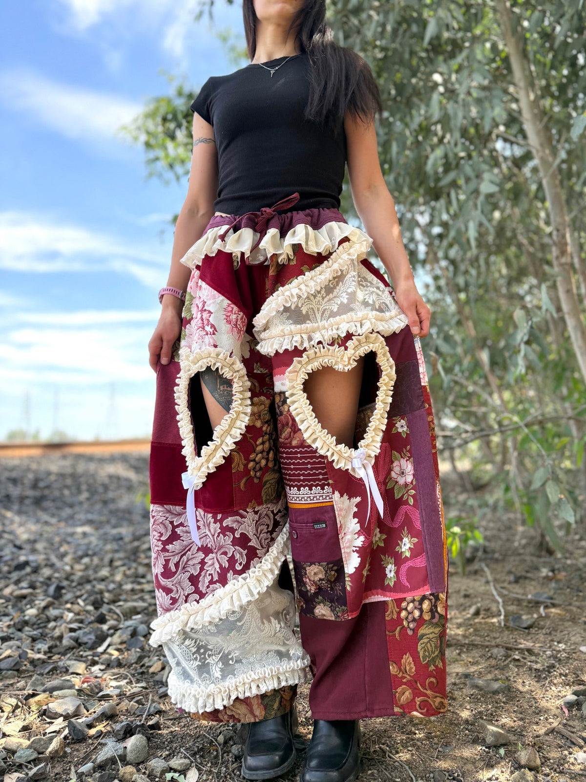 Upcycled Adjustable-Waist Pants